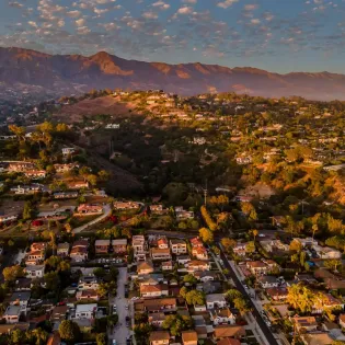 13.2 terrace garden retreat santa barbara drone sunset2