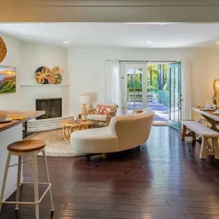 2.0 terrace garden retreat santa barbara living dining kitchen