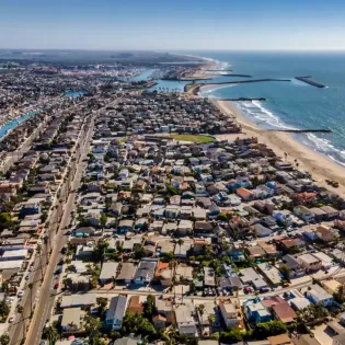 30 summer sunset aerial1