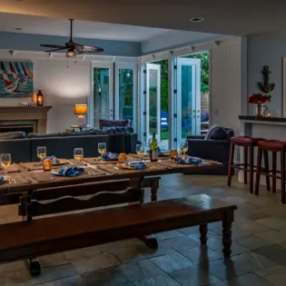 36 summer sunset dining