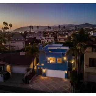 42 summer sunset aerial