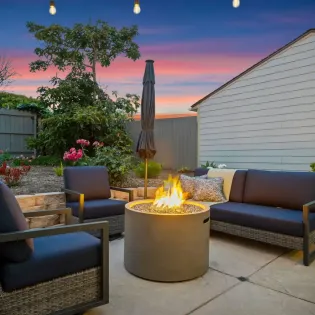 6 beach bliss fire pit twilight