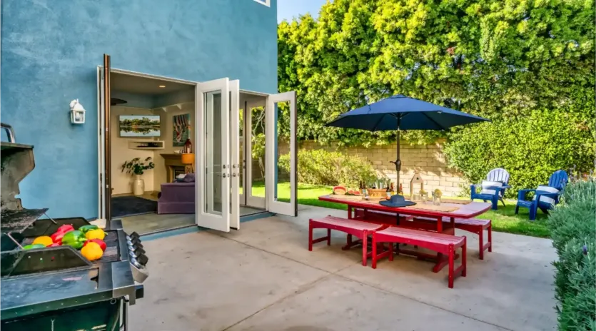 13 summer sunset back patio